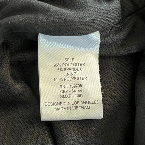 Emerald Sundae Black Stretch Ruched Bodycon Long Sleeve V-Neck Dress Plus 18 NWT - Picture 12 of 15